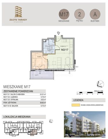 Mieszkanie 1-pokojowe Staszów, ul. gen. Mariana Langiewicza. Zdjęcie 4