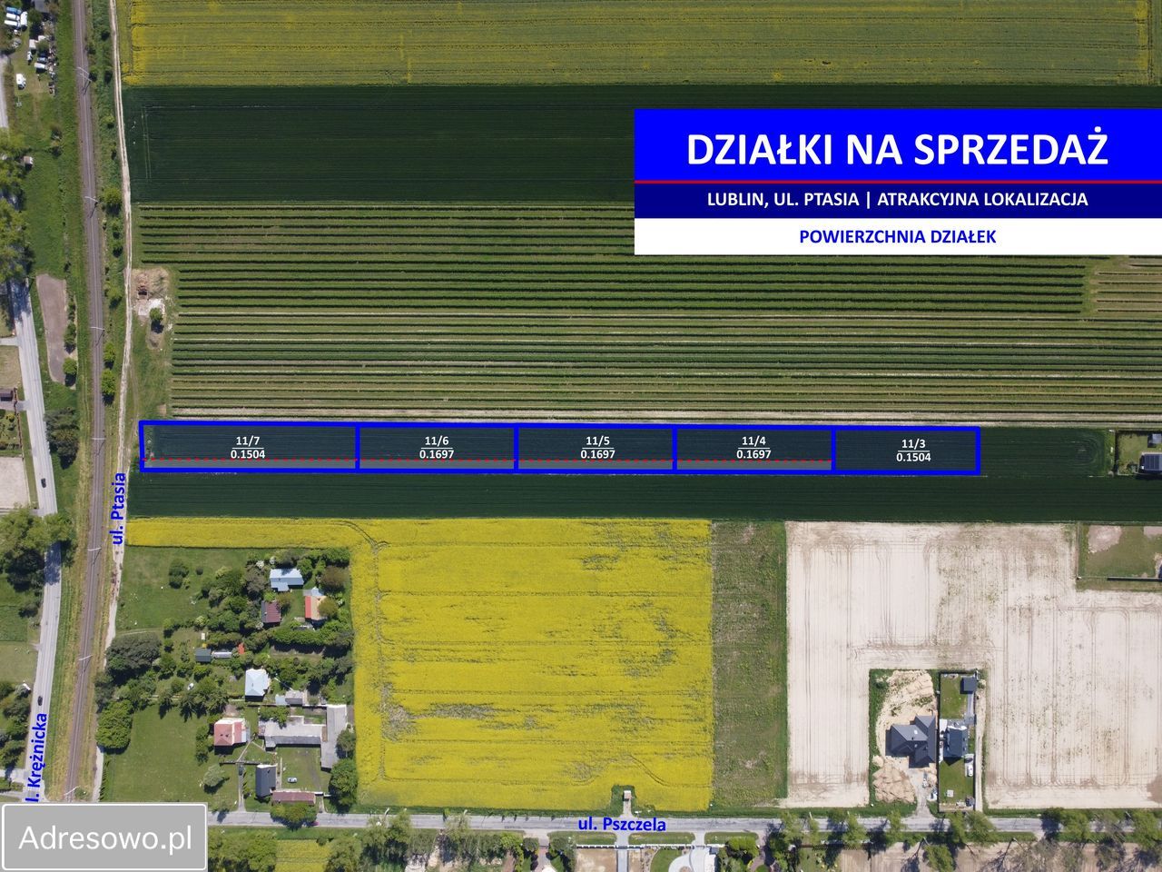 Działka budowlana Lublin Zemborzyce, ul. Ptasia. Zdjęcie 8