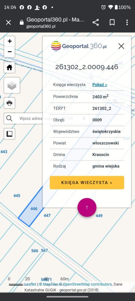 Działka rolno-budowlana Karolinów