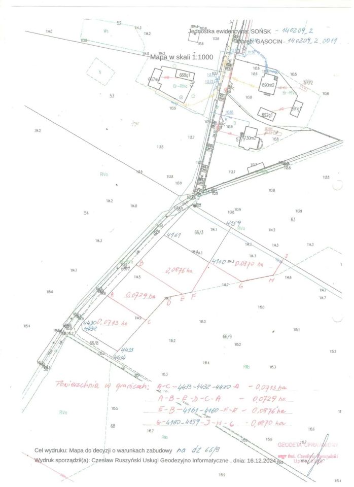 Działka budowlana Gąsocin, ul. Niska. Zdjęcie 2