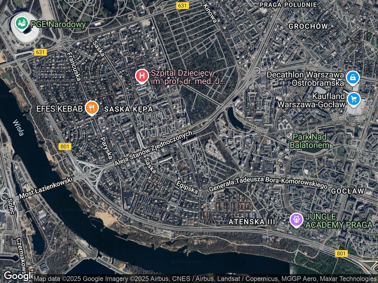 Mieszkanie 1-pokojowe Warszawa Saska Kępa, al. Stanów Zjednoczonych