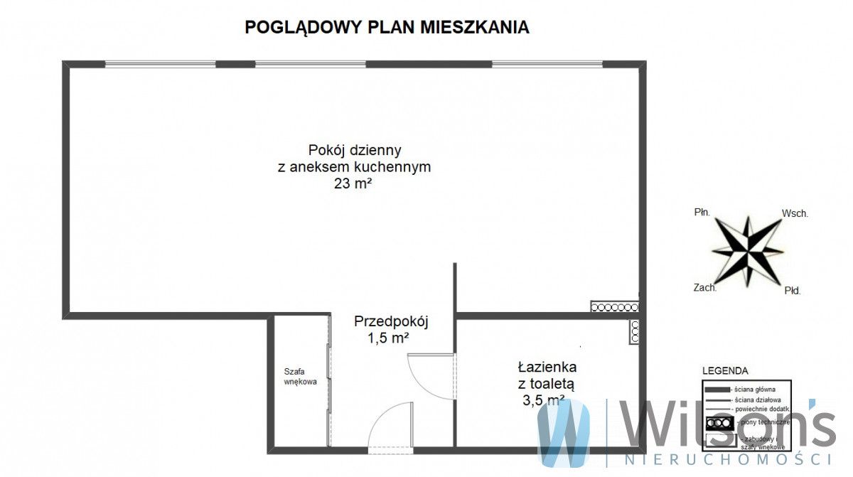 Mieszkanie 1-pokojowe Warszawa Śródmieście, ul. Marszałkowska. Zdjęcie 2