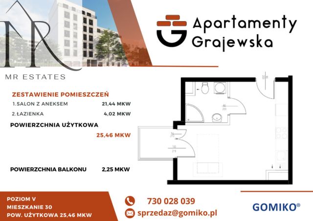 Mieszkanie 1-pokojowe Warszawa Praga-Północ, ul. Grajewska. Zdjęcie 2