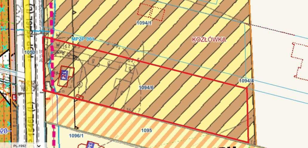 Działka budowlana Kozłówka. Zdjęcie 2