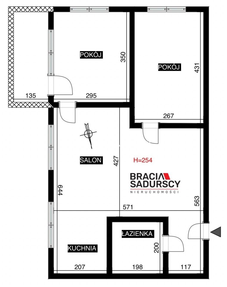 Mieszkanie 3-pokojowe Kraków Prądnik Czerwony, ul. Kwartowa. Zdjęcie 23