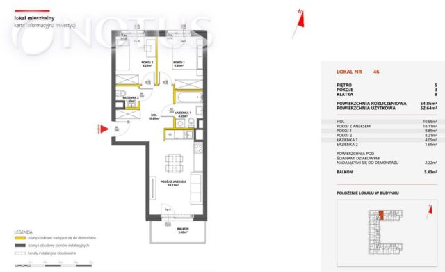 Mieszkanie 3-pokojowe Warszawa Praga-Południe. Zdjęcie 3