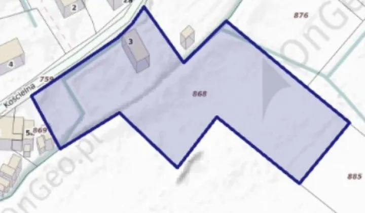 Działka budowlana Dobrocin, ul. Kościelna