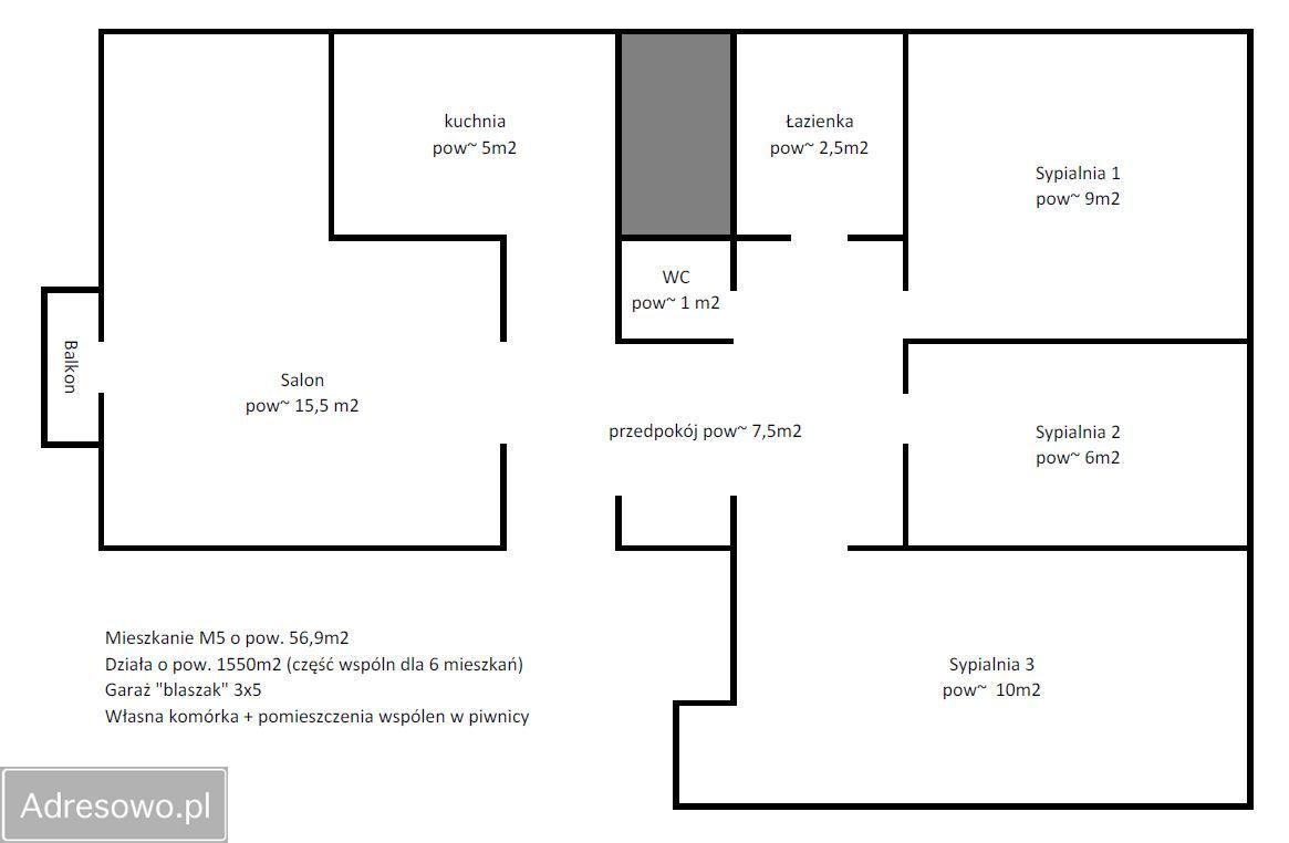 Mieszkanie 5-pokojowe Pabianice. Zdjęcie 11