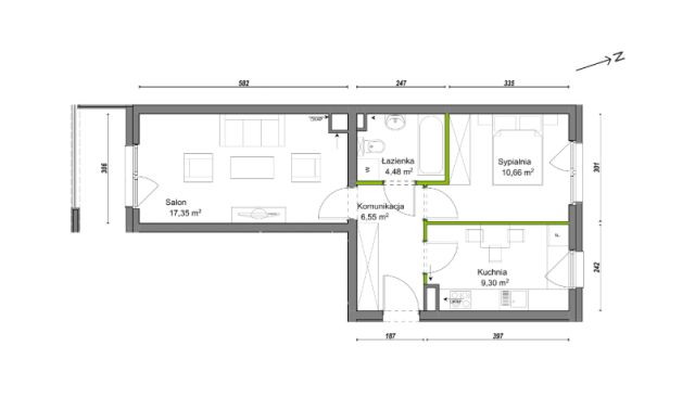 Mieszkanie 2-pokojowe Wrocław Ołtaszyn, ul. Orawska. Zdjęcie 8