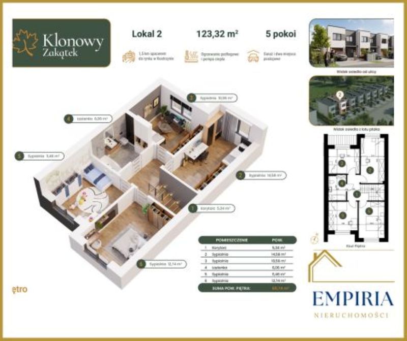 dom szeregowy, 5 pokoi Kostrzyn, ul. Klonowa. Zdjęcie 6