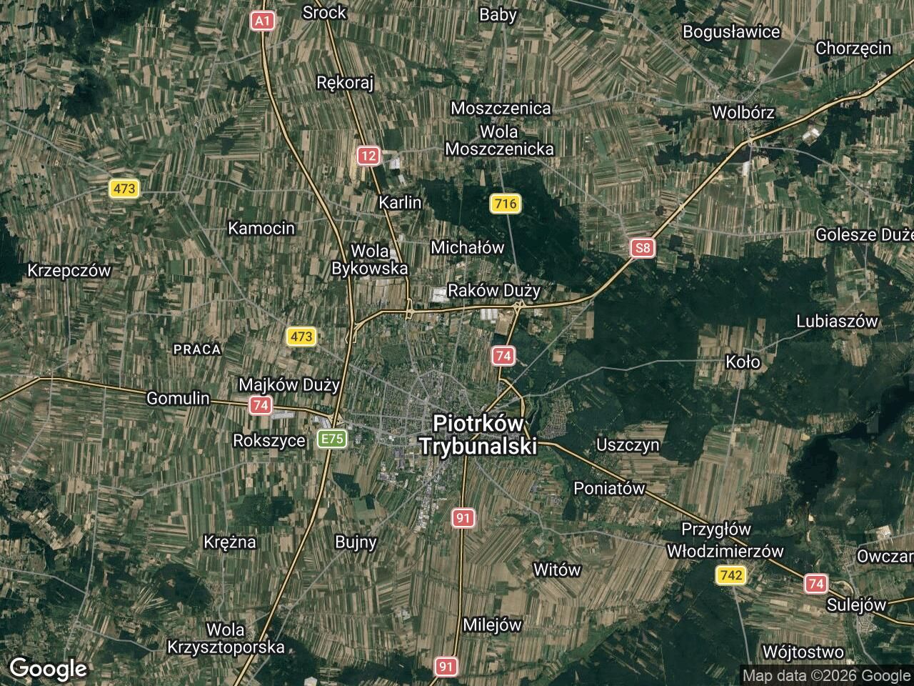 Działka rolna Piotrków Trybunalski, ul. Michałowska. Zdjęcie 1