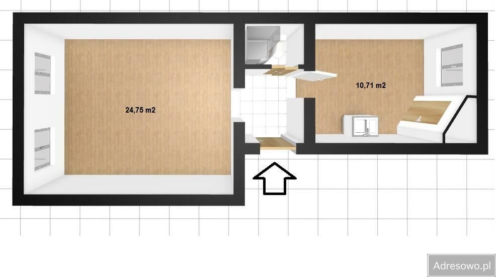 Mieszkanie 1-pokojowe Legnica, ul. Senatorska. Zdjęcie 6