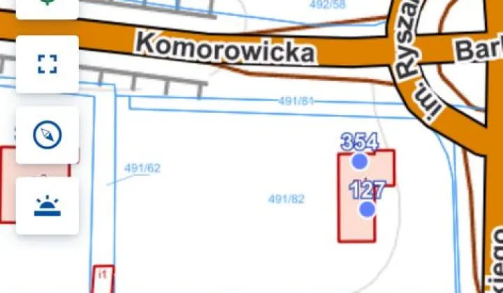 Działka inwestycyjna Bielsko-Biała Komorowice Krakowskie, ul. Ignacego Daszyńskiego
