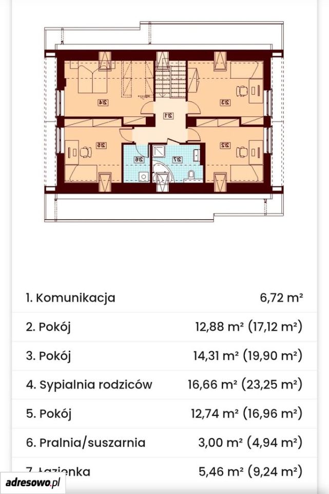 dom wolnostojący, 6 pokoi Grodzisk Mazowiecki, ul. J. Fałata. Zdjęcie 22