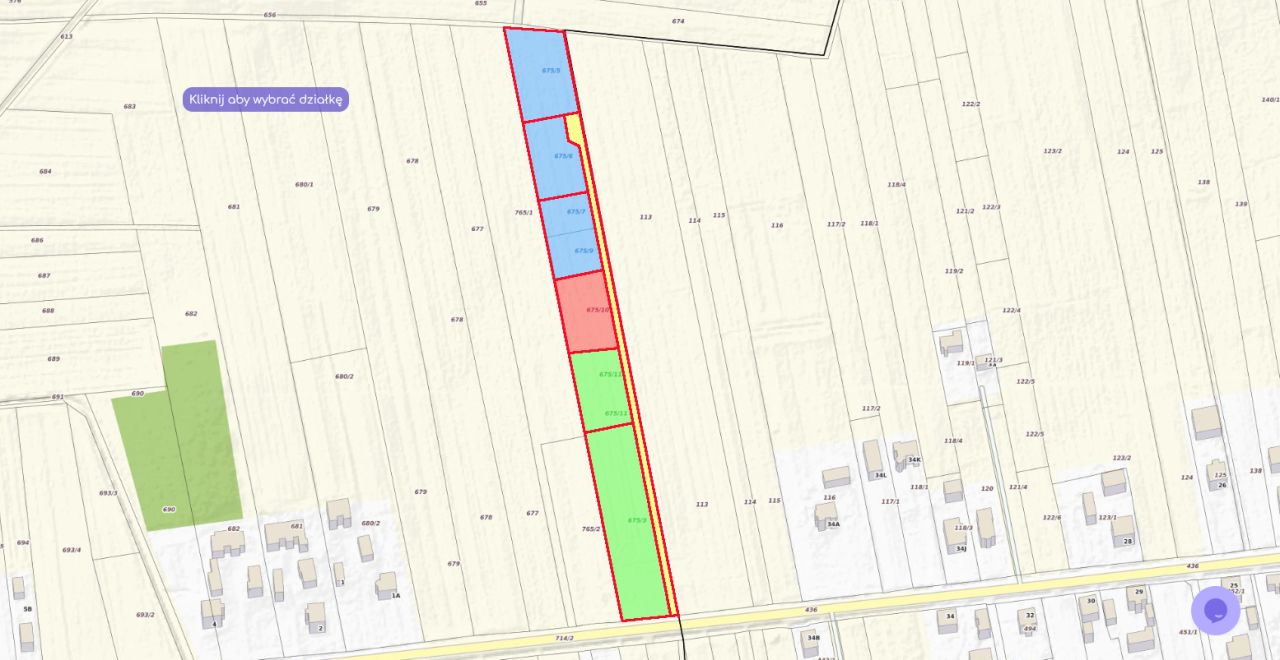 Działka budowlana Brzyście Kolonia