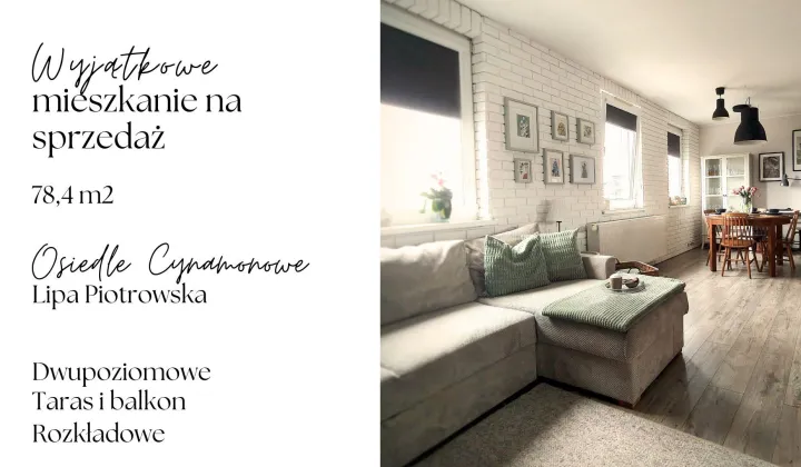 Mieszkanie 3-pokojowe Wrocław Lipa Piotrowska, ul. Cynamonowa