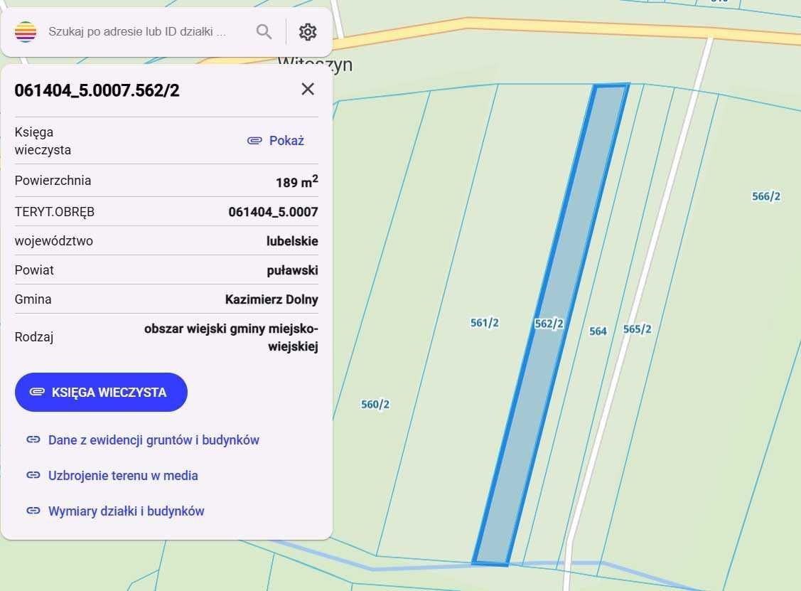 Działka budowlana Witoszyn. Zdjęcie 3