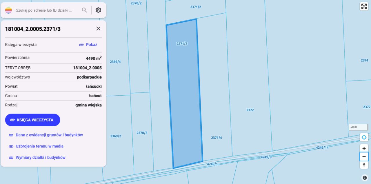 Działka rolna Kosina. Zdjęcie 2
