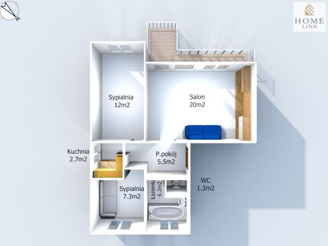 Mieszkanie 3-pokojowe Olsztyn Kormoran, ul. Dworcowa. Zdjęcie 15