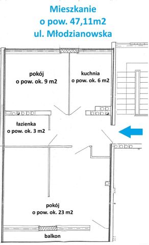 Mieszkanie 2-pokojowe Radom Planty, ul. Młodzianowska. Zdjęcie 3