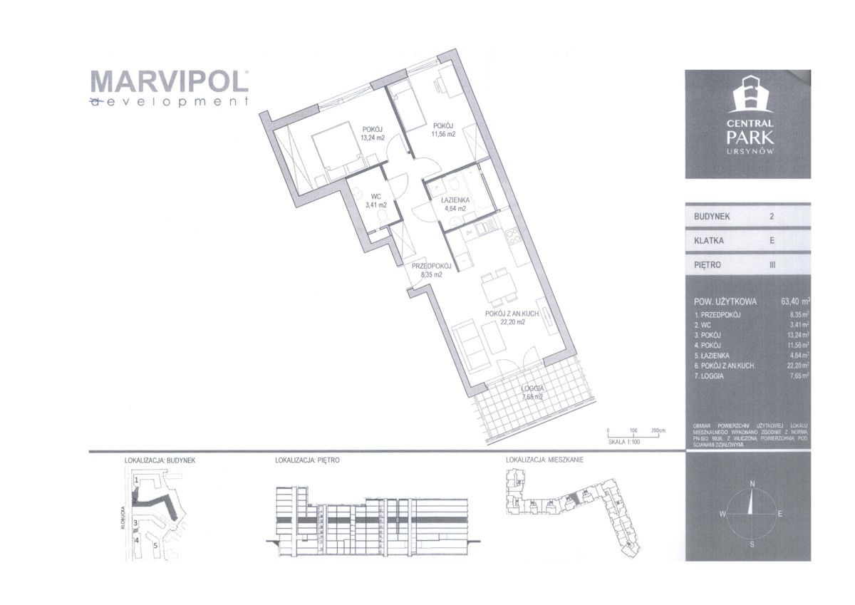 Mieszkanie 3-pokojowe Warszawa Ursynów, ul. Kłobucka. Zdjęcie 22