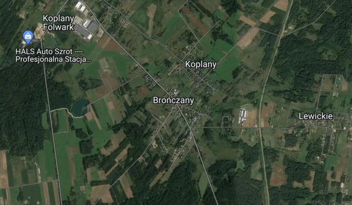 Działka budowlana Brończany