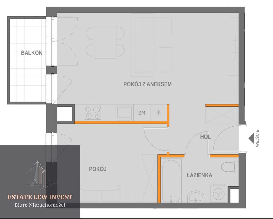 Mieszkanie 2-pokojowe Kraków, ul. Wrocławska. Zdjęcie 14