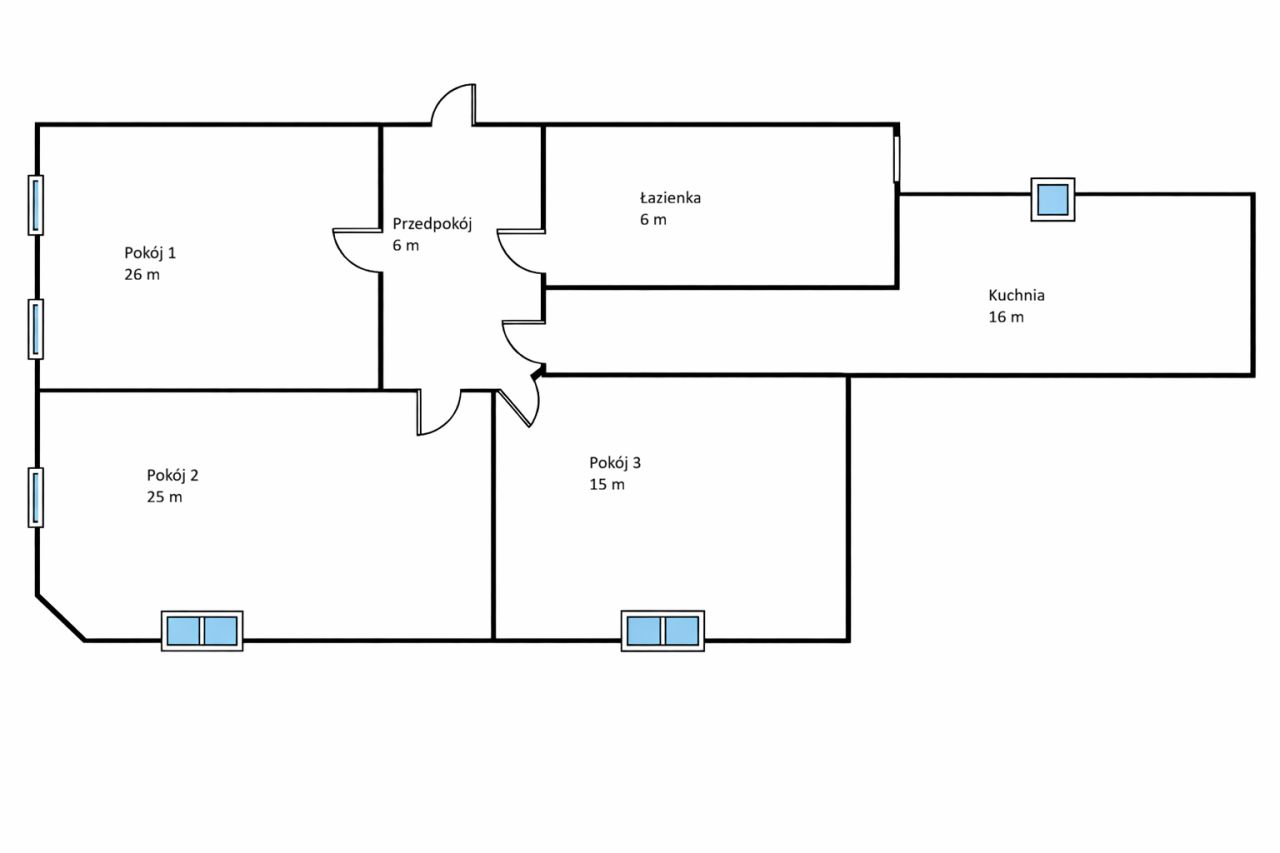 Mieszkanie 3-pokojowe Gdańsk Wrzeszcz, ul. Wajdeloty. Zdjęcie 33