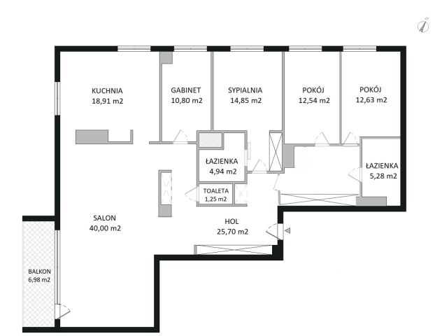 Mieszkanie 5-pokojowe Warszawa Mokotów, al. gen. Władysława Sikorskiego. Zdjęcie 60