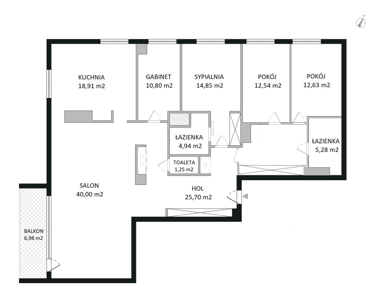 Mieszkanie 5-pokojowe Warszawa Mokotów, al. gen. Władysława Sikorskiego. Zdjęcie 60