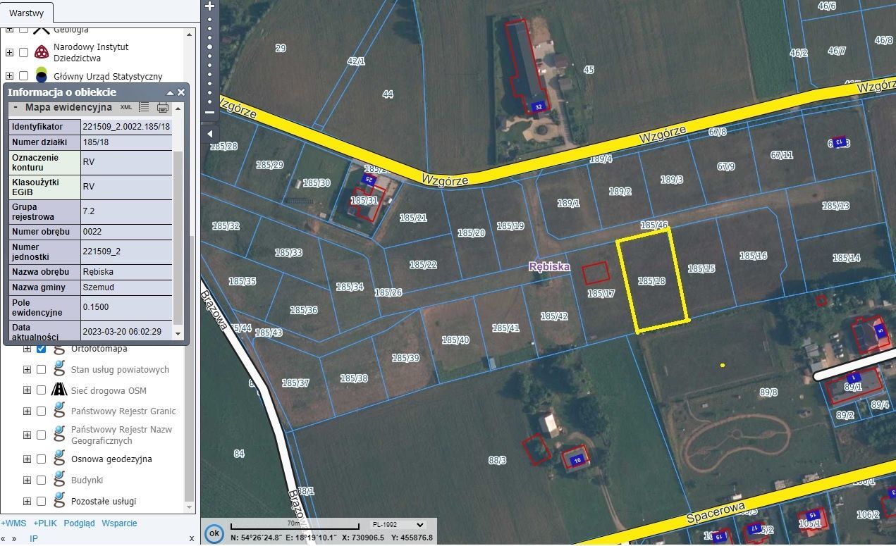 Działka budowlana Rębiska. Zdjęcie 1