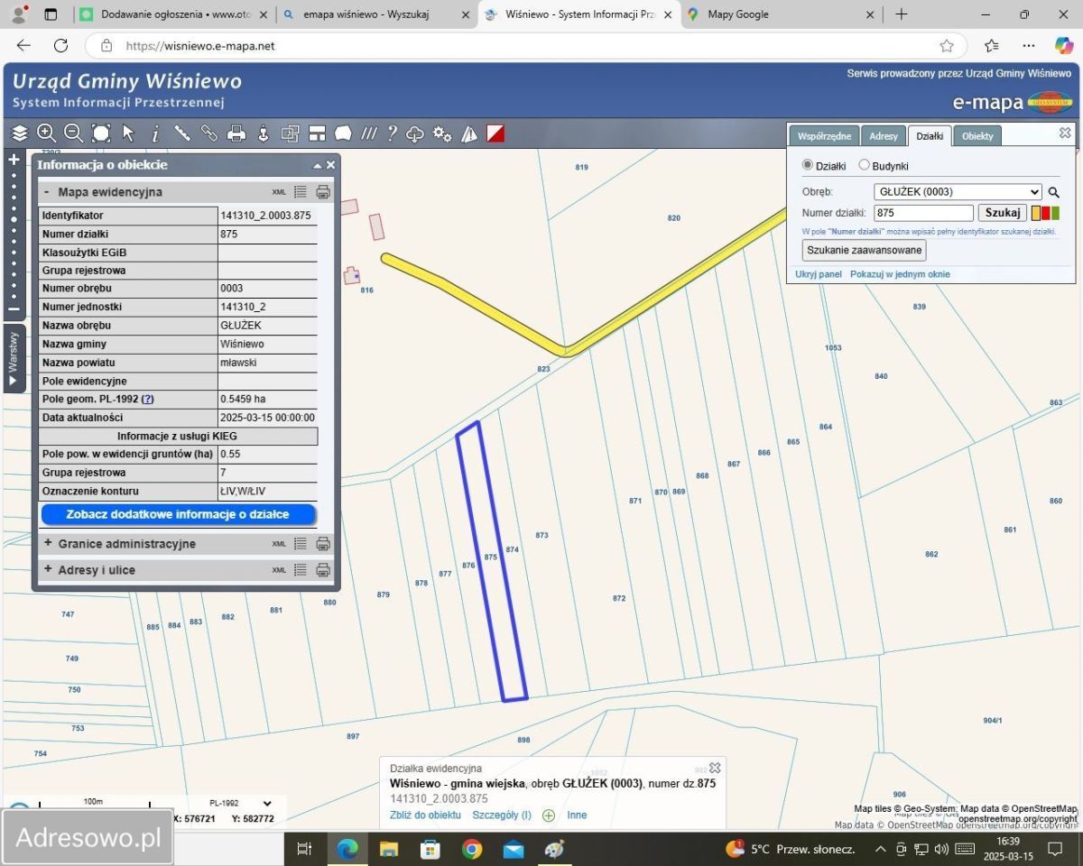 Działka rolna Głużek Głużek-Kolonia. Zdjęcie 2