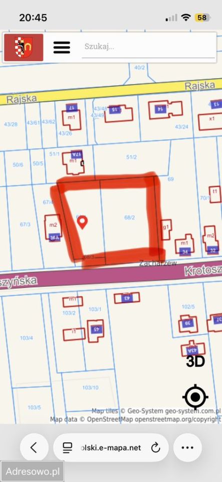 Działka inwestycyjna Zacharzew, ul. Krotoszyńska. Zdjęcie 1