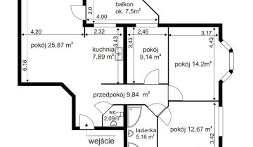 Mieszkanie 4-pokojowe Warszawa Ursus, ul. Ryżowa