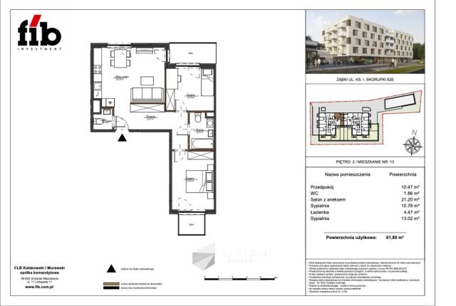 Mieszkanie 3-pokojowe Ząbki, ul. ks. Ignacego Skorupki. Zdjęcie 2