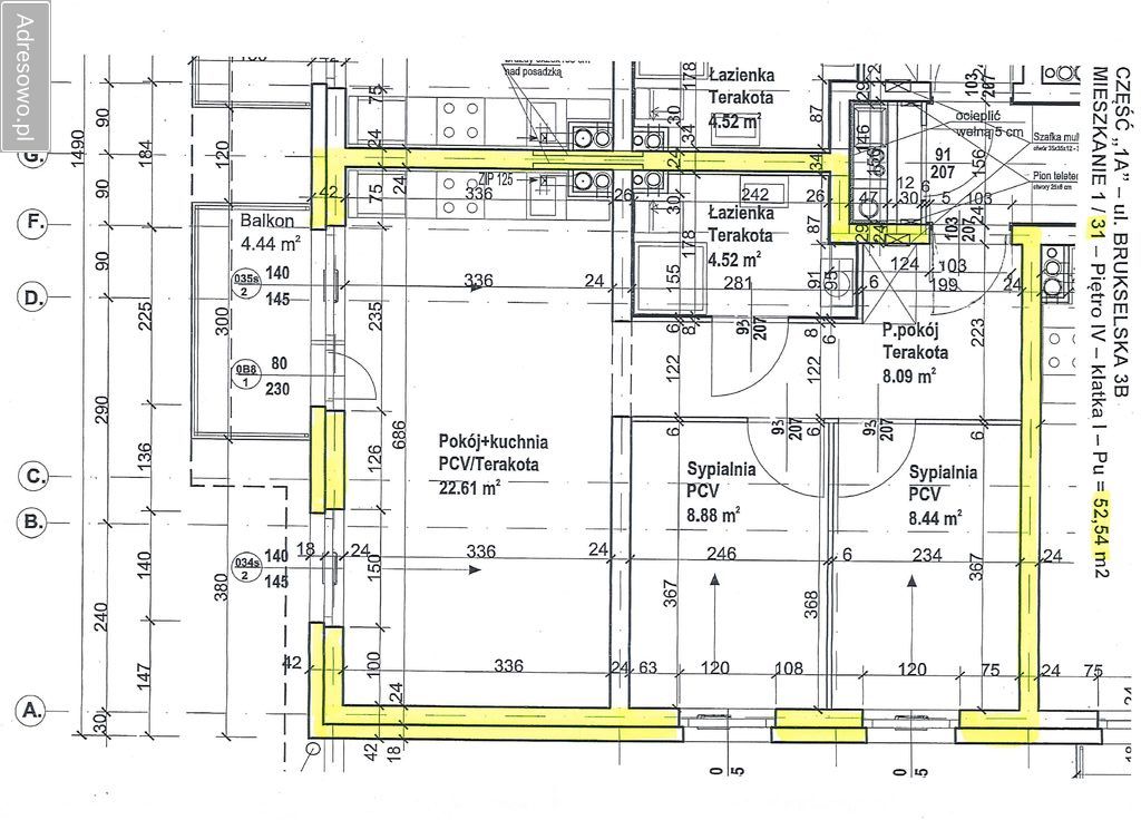 Mieszkanie 3-pokojowe Gorzów Wielkopolski, ul. Brukselska. Zdjęcie 3