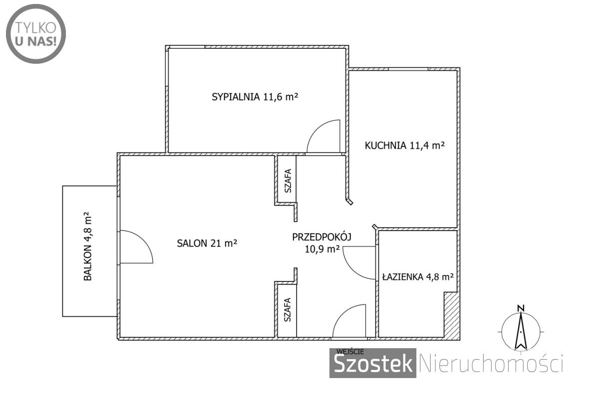 Mieszkanie 2-pokojowe Częstochowa Parkitka, ul. Mazowiecka. Zdjęcie 14