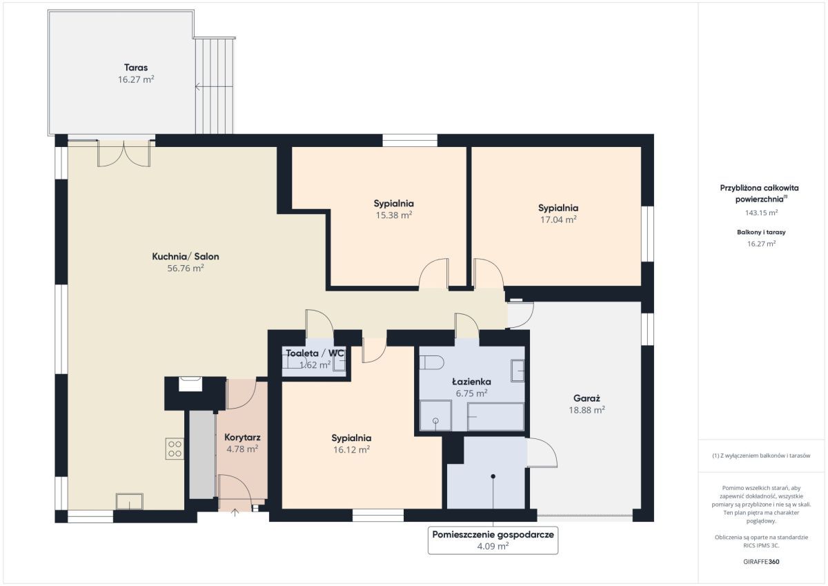 dom wolnostojący, 4 pokoje Kalinko. Zdjęcie 38