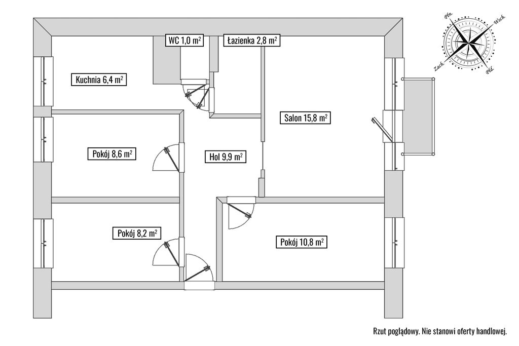 Mieszkanie 4-pokojowe Legionowo, ul. Aleja 3 Maja. Zdjęcie 18