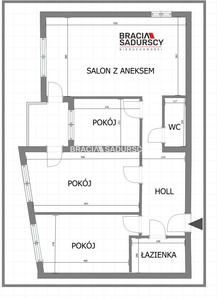 Mieszkanie 4-pokojowe Kraków Podgórze, ul. Feliksa Wrobela. Zdjęcie 3