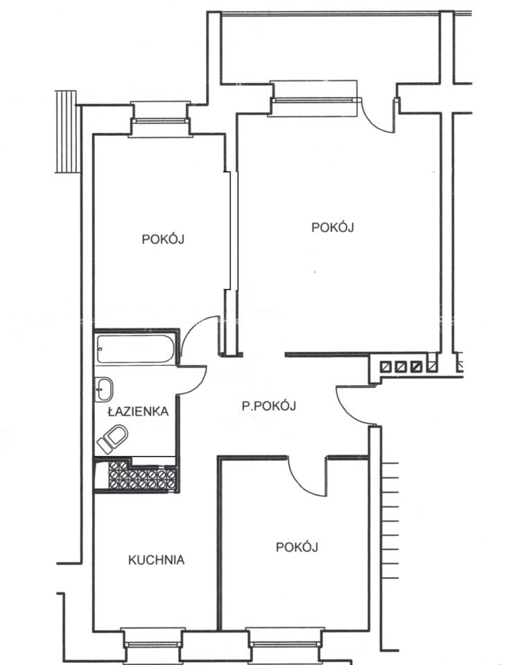Mieszkanie 3-pokojowe Skierniewice Centrum, ul. Jana III Sobieskiego. Zdjęcie 1