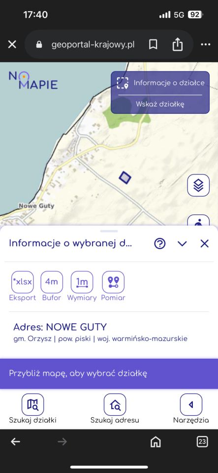 Działka rolno-budowlana Nowe Guty. Zdjęcie 2