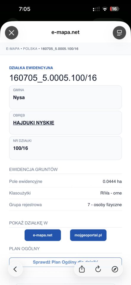 Działka budowlana Hajduki Nyskie. Zdjęcie 5