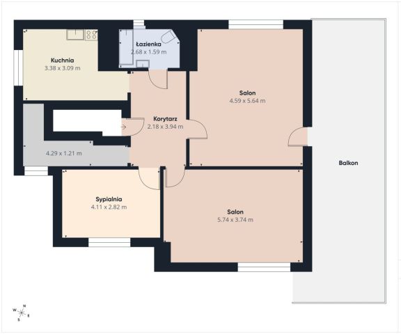 Mieszkanie 3-pokojowe Rumia, ul. Wróblewskiego. Zdjęcie 14