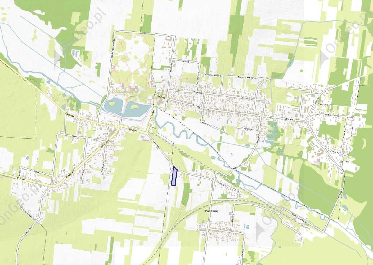 Działka budowlana Białowieża Podolany Pierwsze, ul. Graniczna. Zdjęcie 1