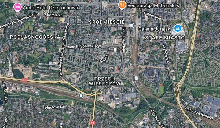 Mieszkanie 2-pokojowe Częstochowa Trzech Wieszczów, ul. Skłodowskiej-Curie