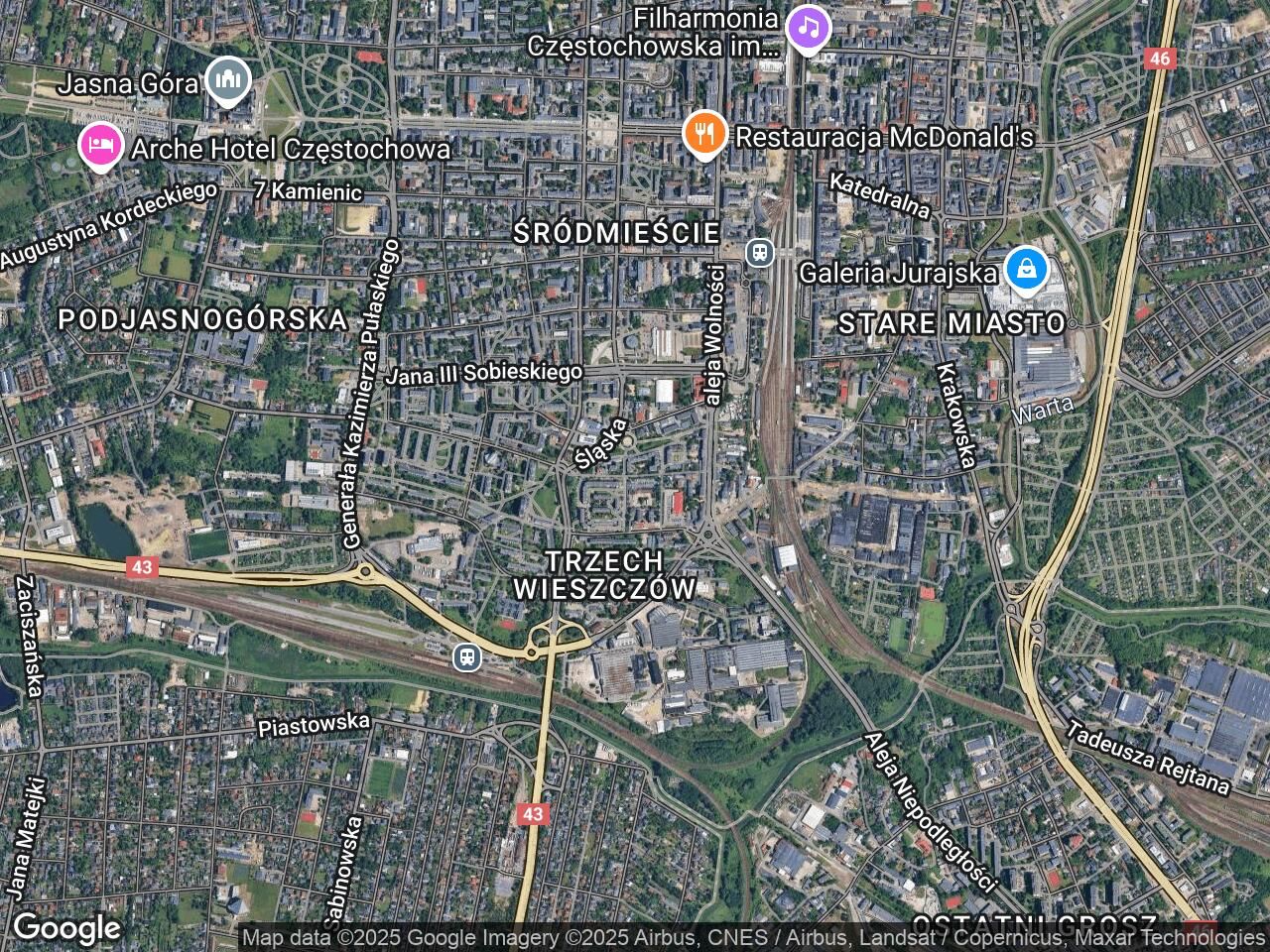 Mieszkanie 2-pokojowe Częstochowa Trzech Wieszczów, ul. Skłodowskiej-Curie