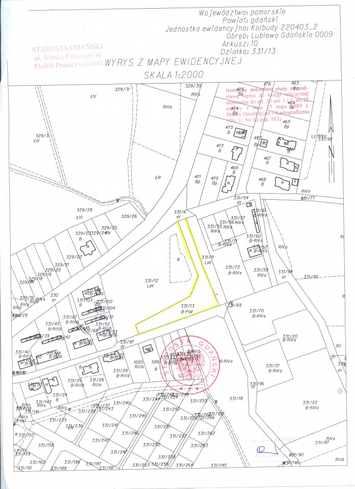 Działka budowlana Lublewo Gdańskie. Zdjęcie 2