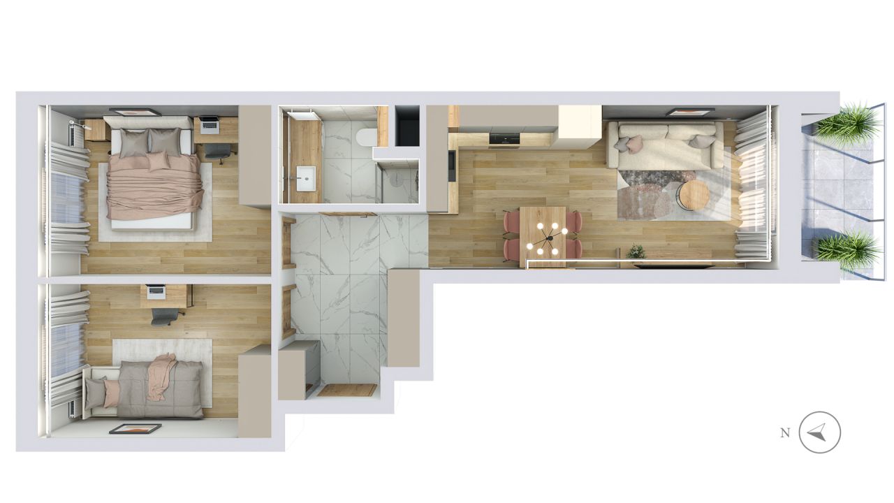 Mieszkanie 3-pokojowe Kraków Płaszów, ul. Mierzeja Wiślana. Zdjęcie 18