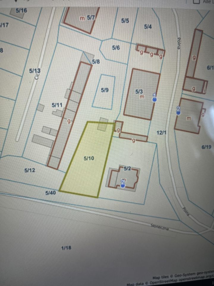 Działka budowlana Biskupice Podgórne, Słoneczna. Zdjęcie 2